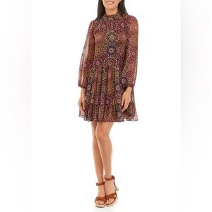 MELANIE | Multicolor Patterned Dress